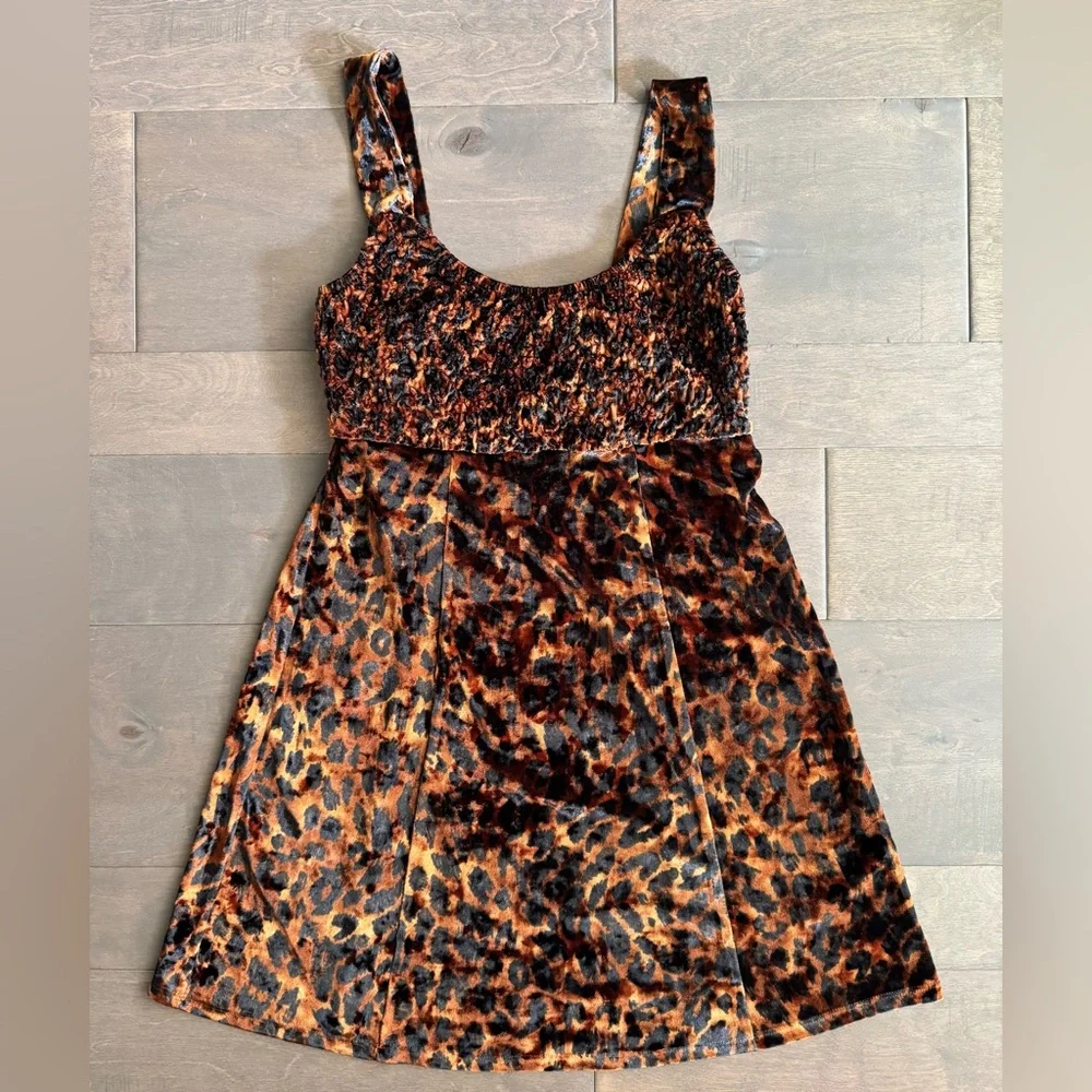 Free People Intimately Virgo Moon Velvet Mini Dress